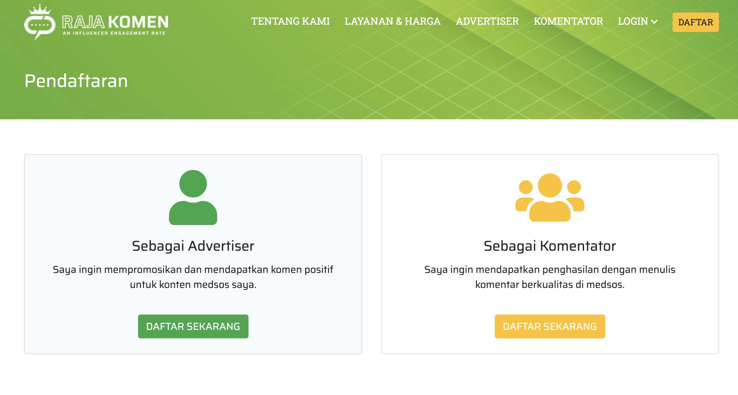 Kerja Santai dari Rumah: Like, Komen, Share Dibayar! Daftar di RajaKomen.com Sekarang