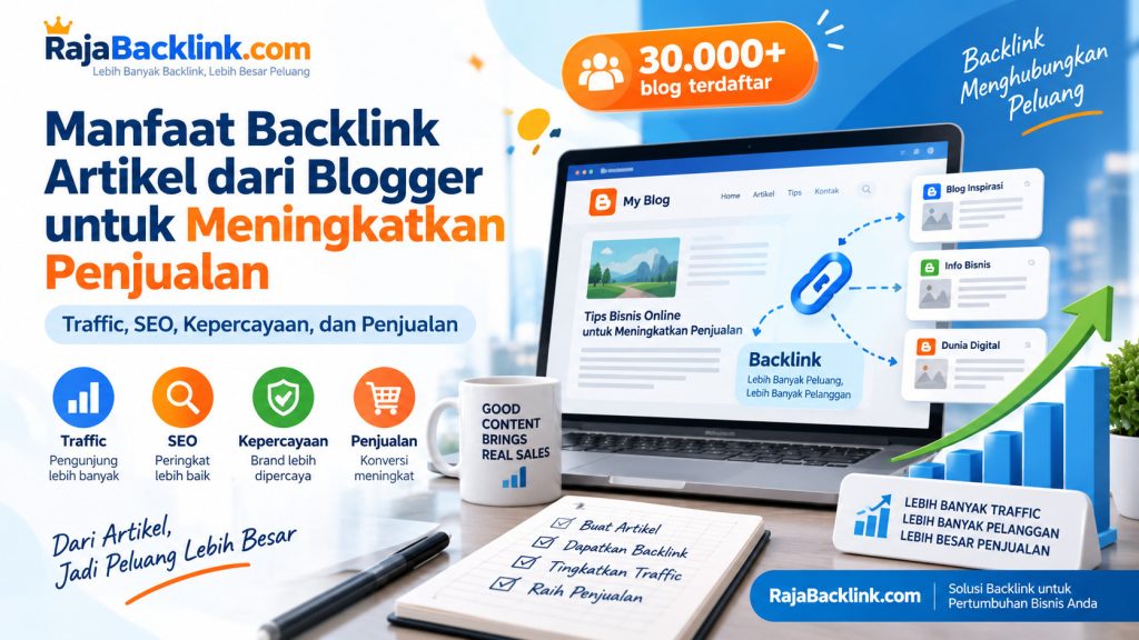 Manfaat Backlink Artikel dari Blogger untuk Meningkatkan Penjualan Bisnis